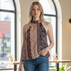 Forever 21 Women’s M Boho Halter Camisole Top